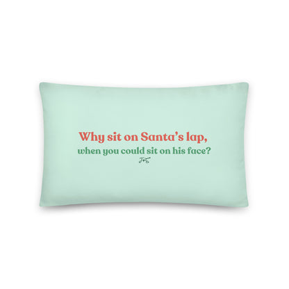 Santa's Lap Mint Basic Pillow