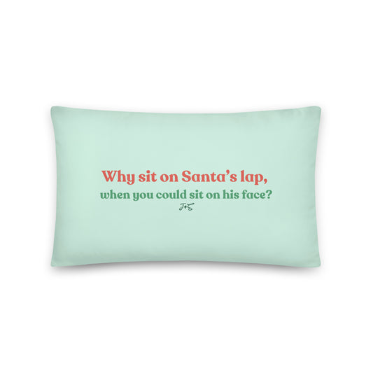 Santa's Lap Mint Basic Pillow