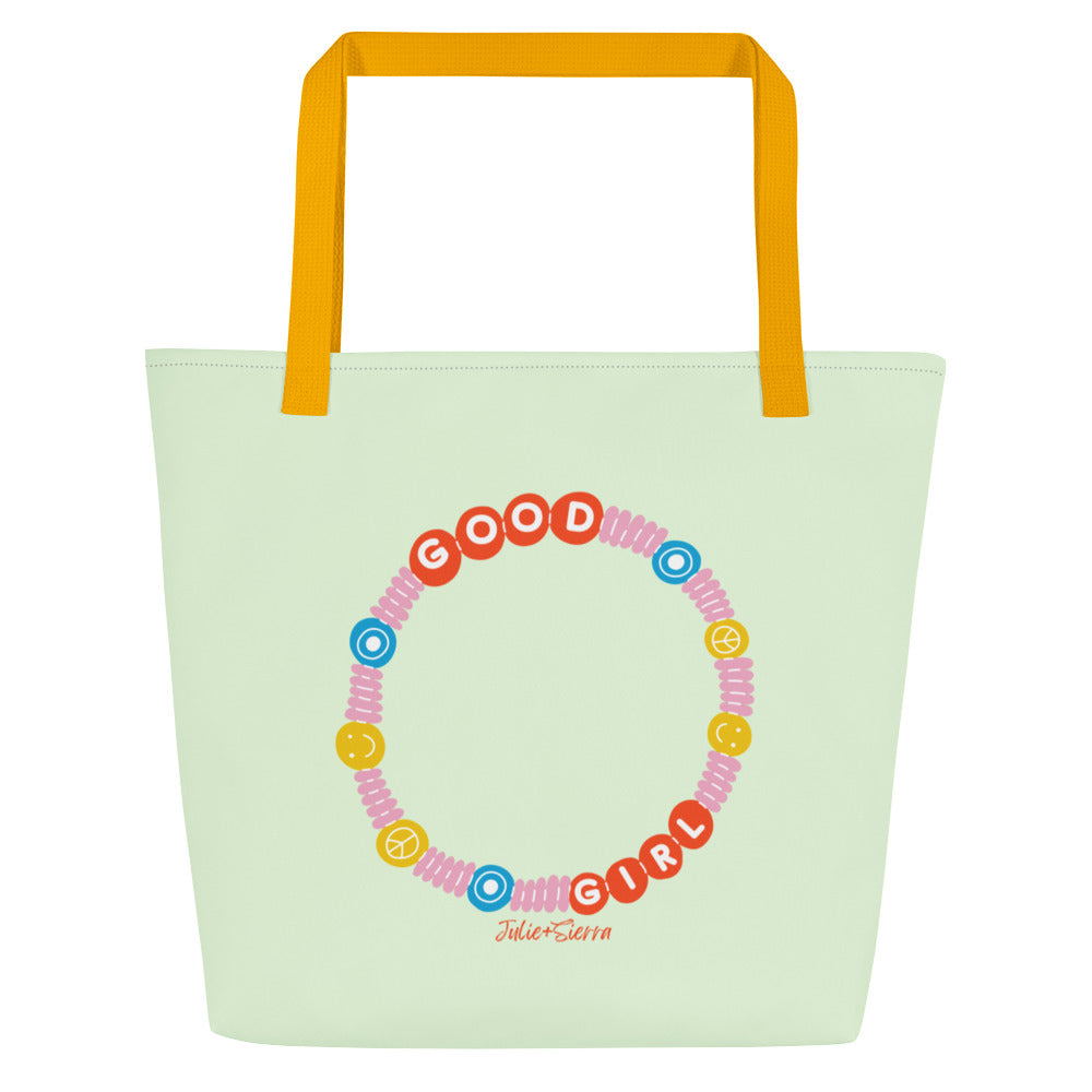 Good Girl Friendship Bracelet Tote Bag