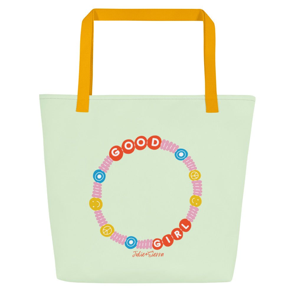 Good Girl Friendship Bracelet Tote Bag