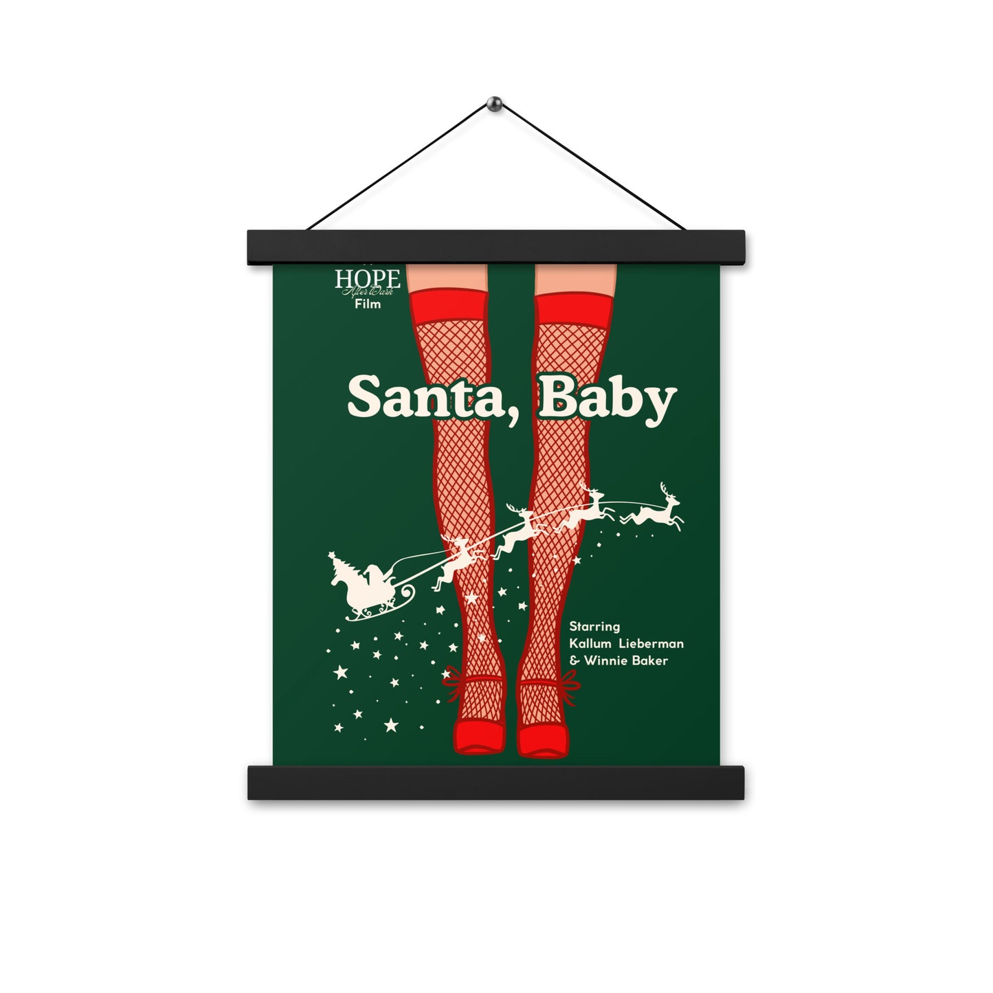 Santa Baby Poster with Hangers