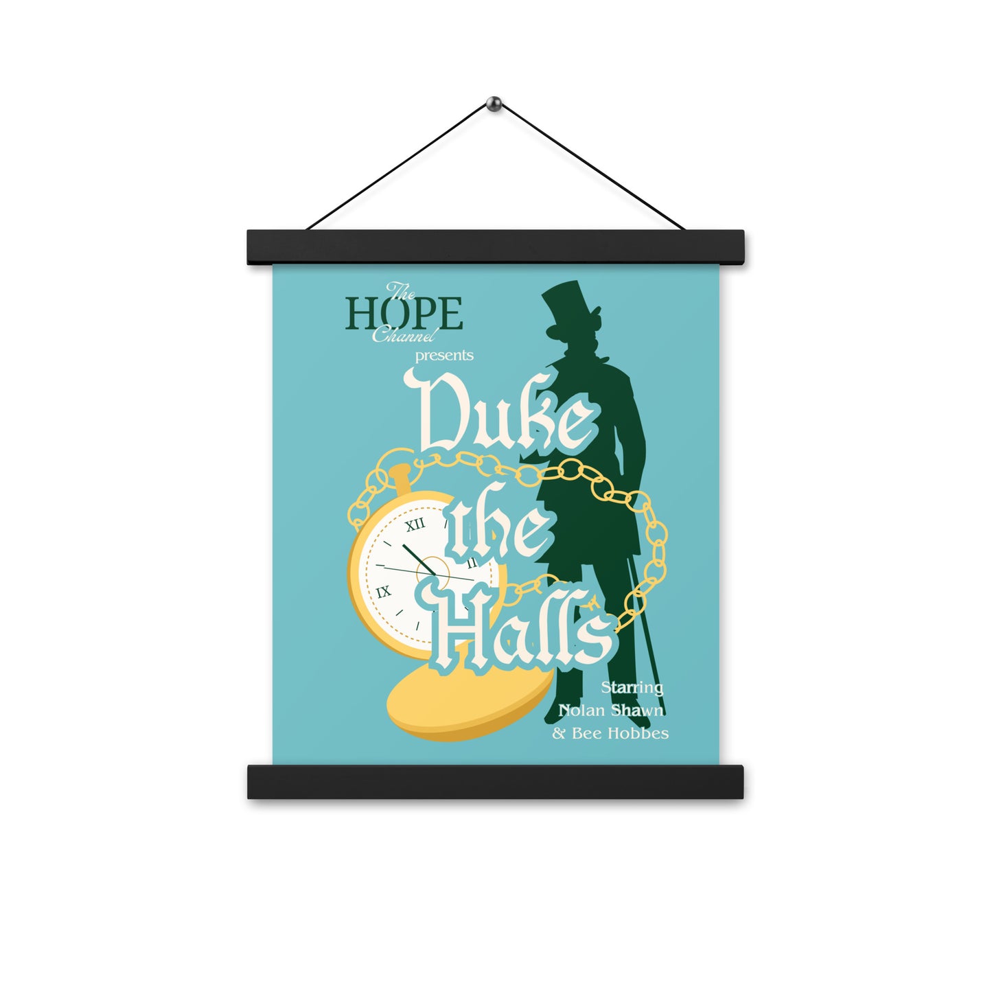 Duke the Halls Poster with hangers