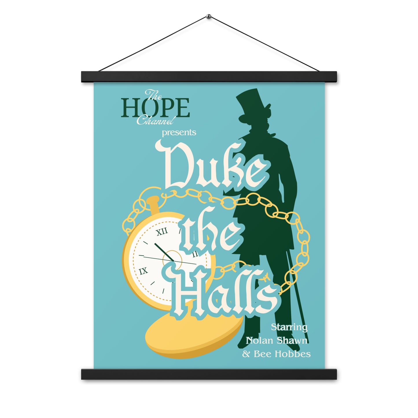 Duke the Halls Poster with hangers