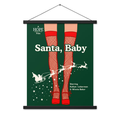 Santa Baby Poster with Hangers