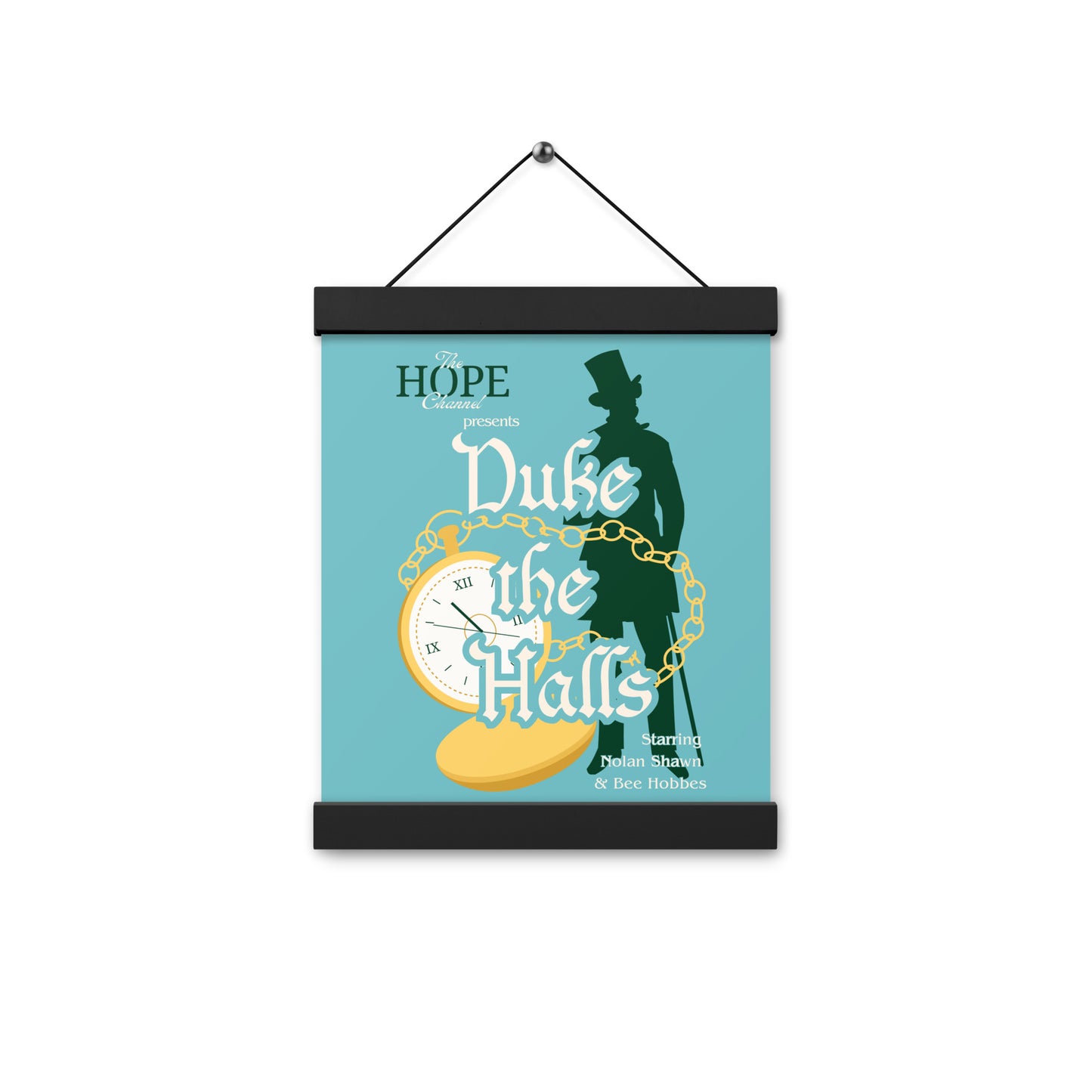 Duke the Halls Poster with hangers