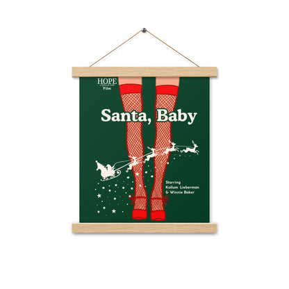 Santa Baby Poster with Hangers