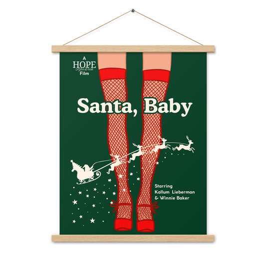 Santa Baby Poster with Hangers