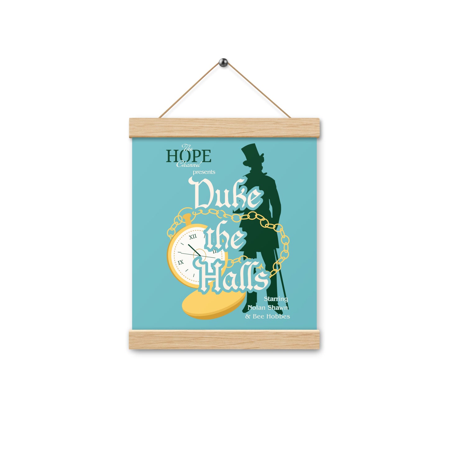 Duke the Halls Poster with hangers