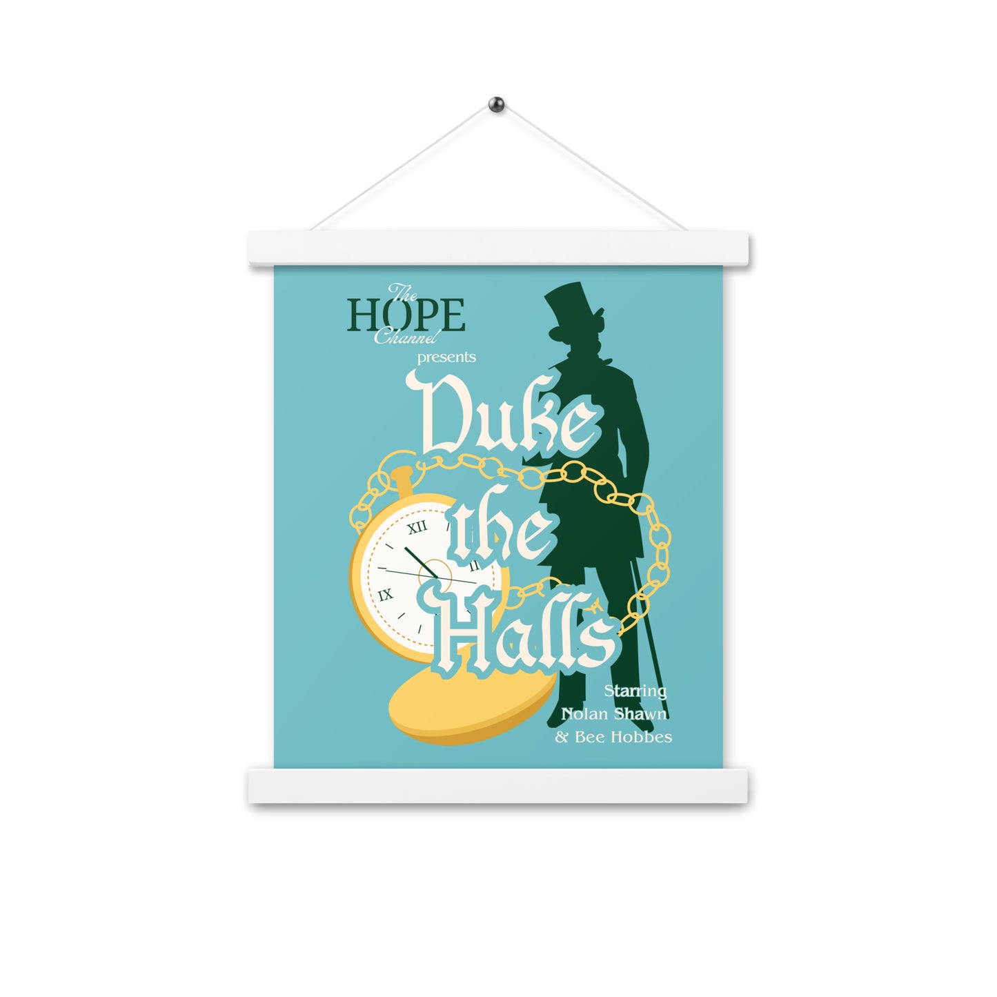 Duke the Halls Poster with hangers