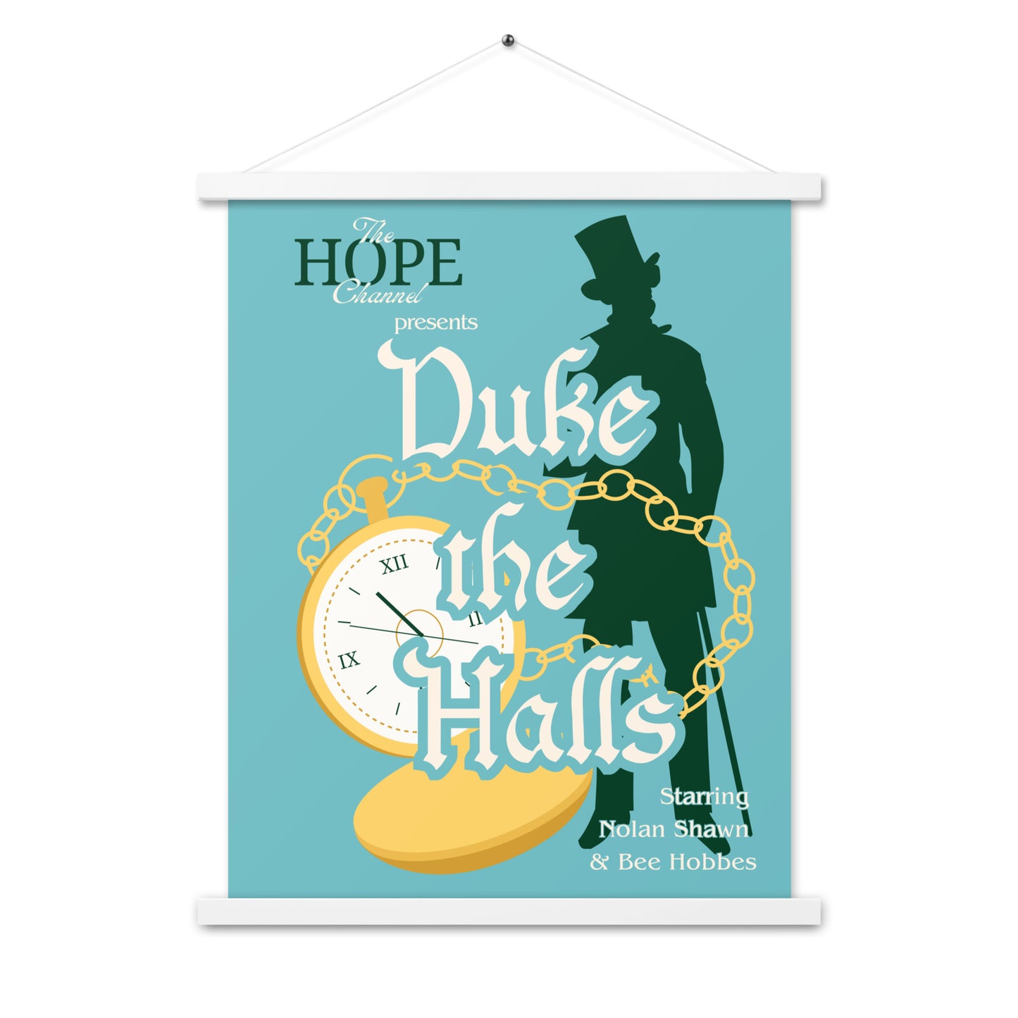 Duke the Halls Poster with hangers