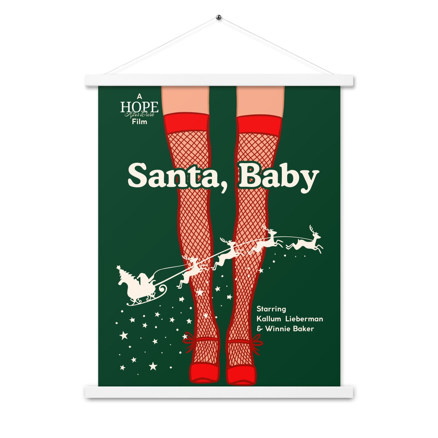 Santa Baby Poster with Hangers