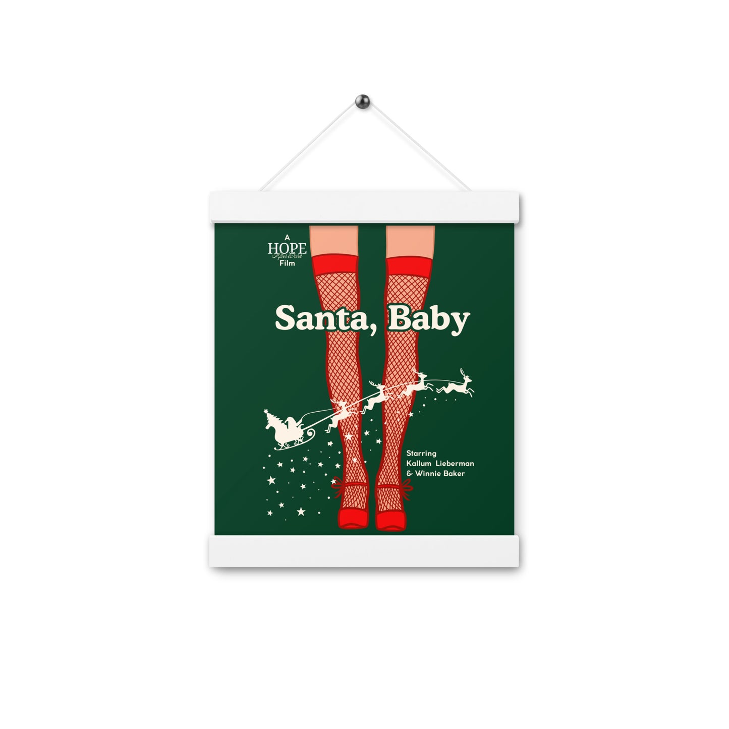 Santa Baby Poster with Hangers