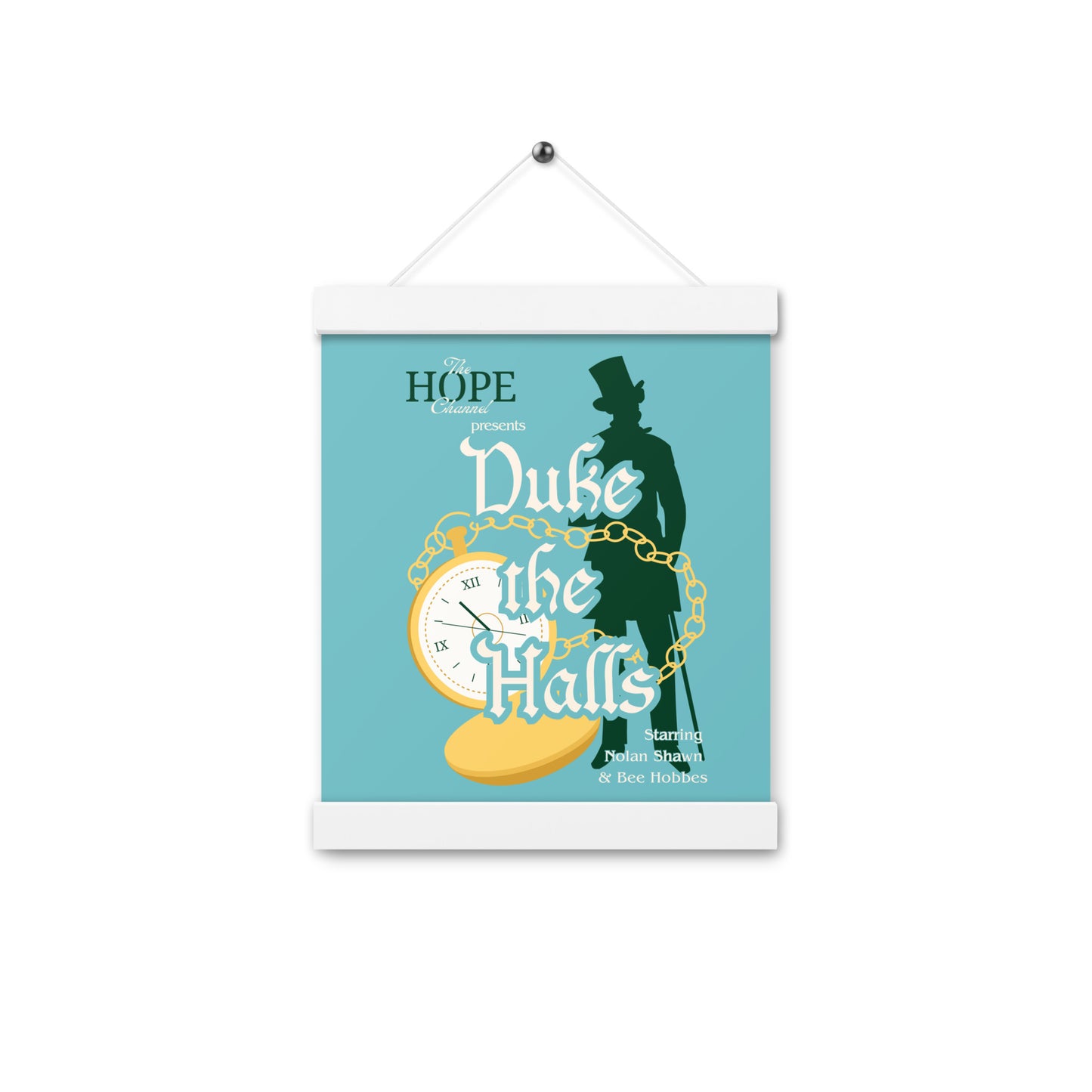 Duke the Halls Poster with hangers