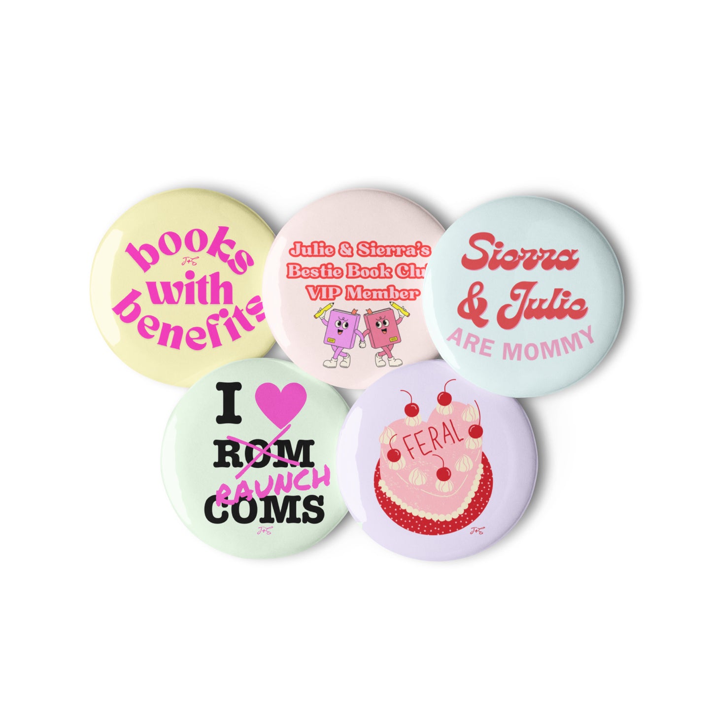 J+S Set of 1.25" Pin Buttons 1