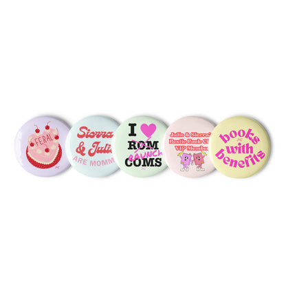 J+S Set of 1.25" Pin Buttons 1