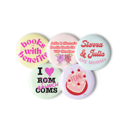 J+S Set of 1.25" Pin Buttons 1