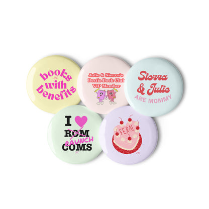 J+S Set of 1.25" Pin Buttons 1